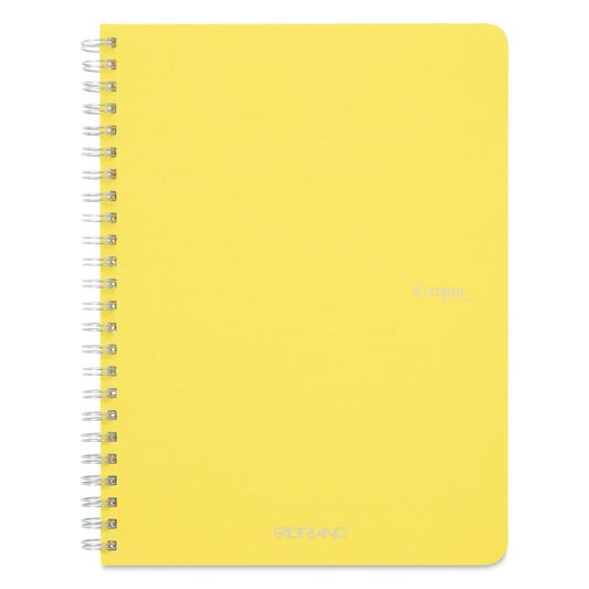 Fabriano EcoQua A5 Side-Spiral Blank Notebook - Yellow