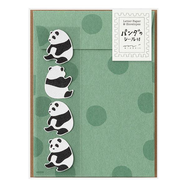 Midori Animal Letter Set - Panda