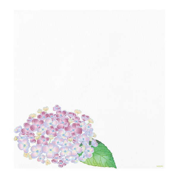 Midori Four Designs Letterpad - Hydrangea