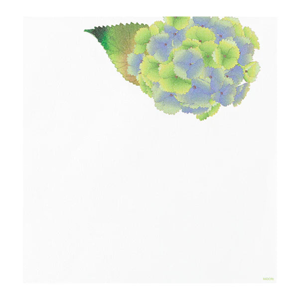Midori Four Designs Letterpad - Hydrangea