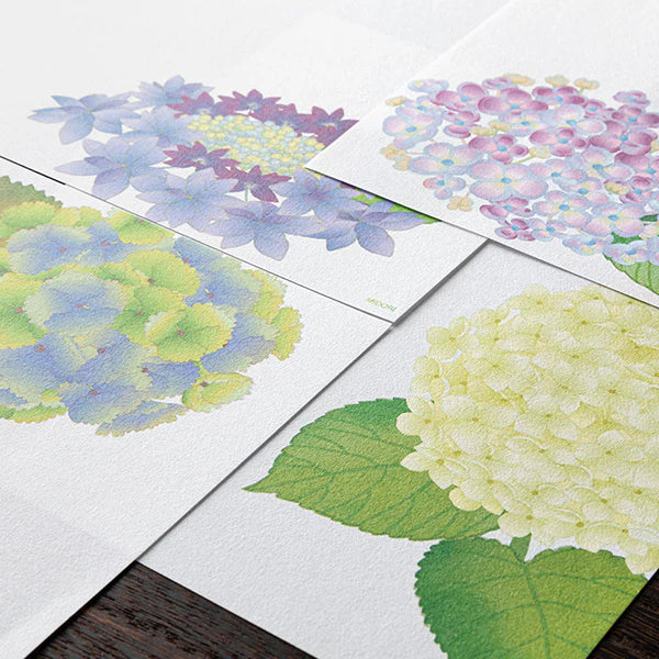 Midori Four Designs Letterpad - Hydrangea
