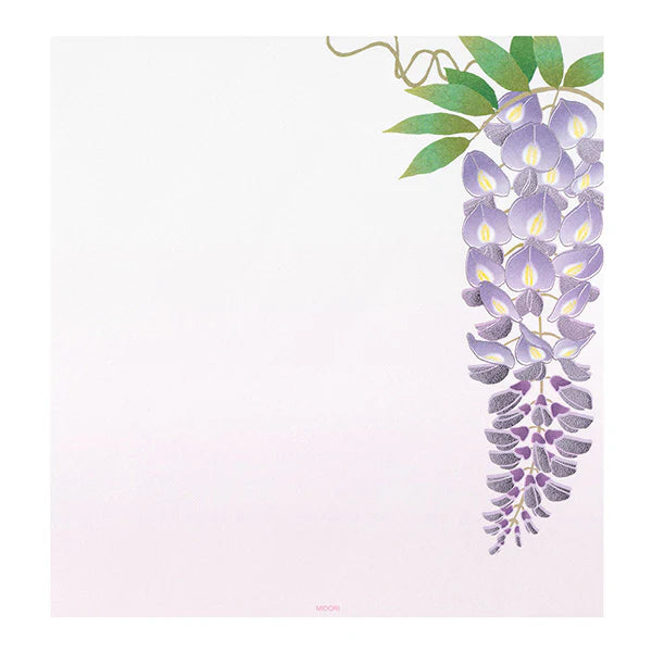 Midori Letterpad - Wisteria (Foil Stampling)