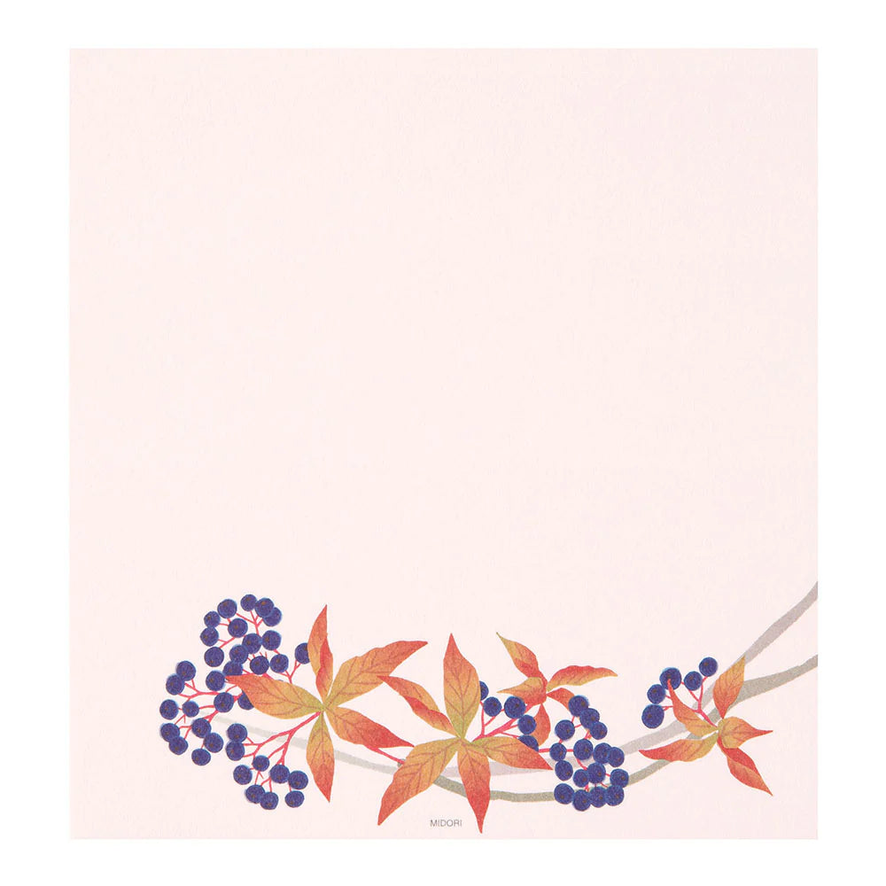 Midori Letterpad - Autumn Wreath