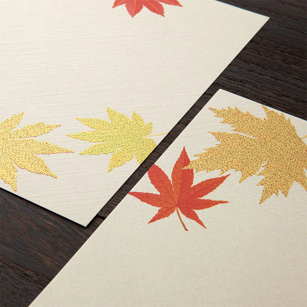 Midori Letterpad - Fallen Leaves (Silk Printing)