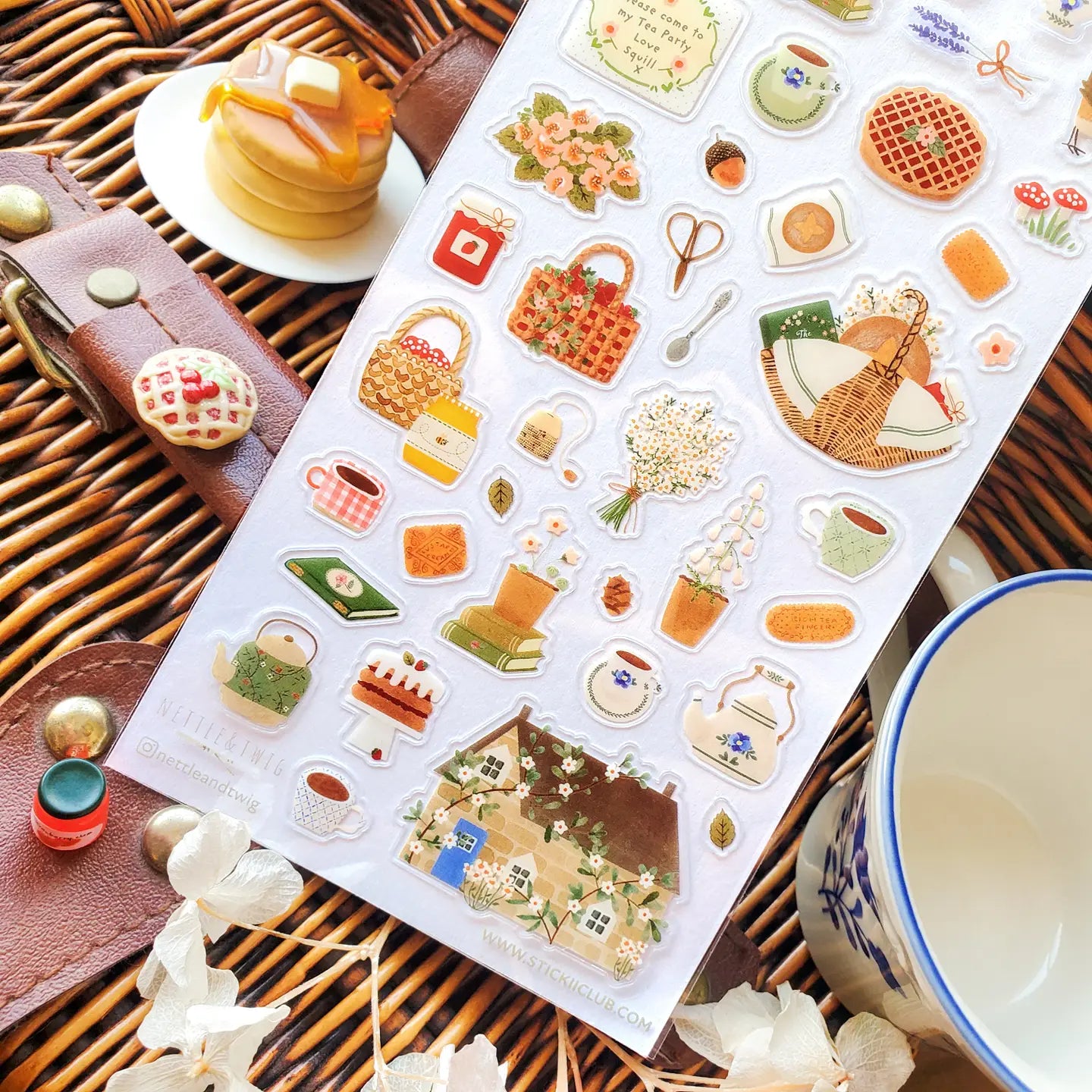 Faire Stickii Sticker Sheet - Woodland Tea Party