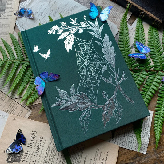 The Creeping Moon B6 Watercolor Sketchbook - The Botanist - Silver