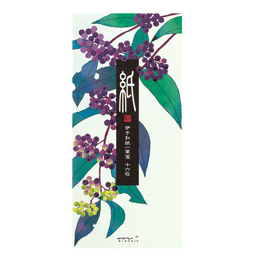 Midori Four Designs Notepad - Japanese Beauty Berry (Foil Stamping)