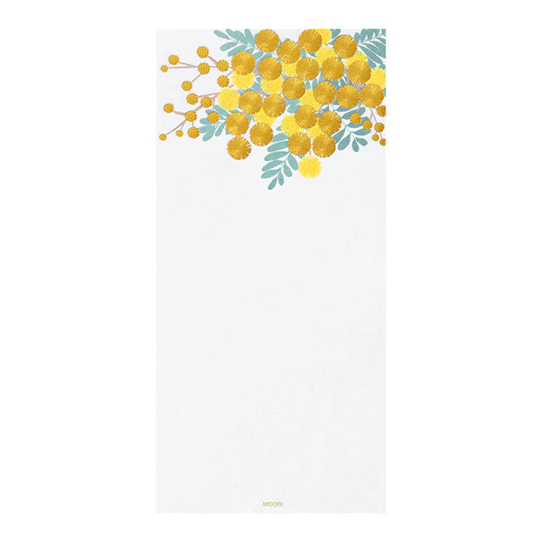 Midori Message Letterpad - Mimosa (Foil Stampling)