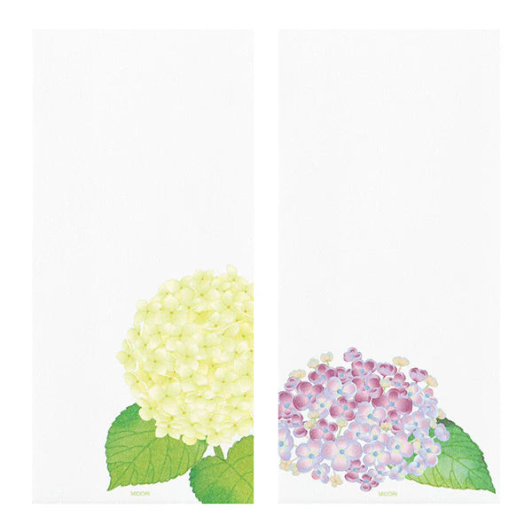 Midori Four Designs Message Letterpad - Hydrangea