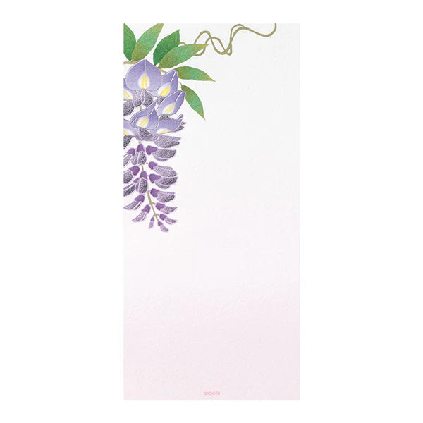Midori Message Letterpad - Wisteria (Foil Stampling)