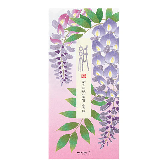 Midori Message Letterpad - Wisteria (Foil Stampling)