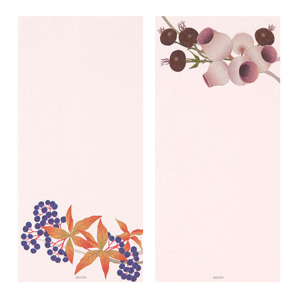 Midori Message Letterpad - Autumn Wreath