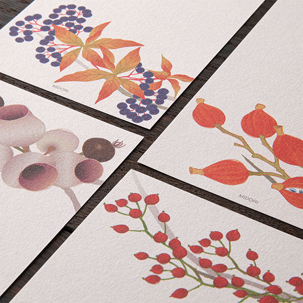 Midori Message Letterpad - Autumn Wreath