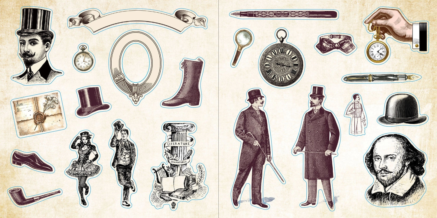 Loads of Ephemera Sticker Book (580 Stickers)