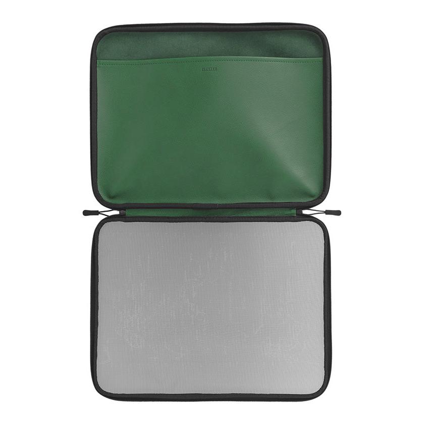 PLOTTER A4 Mesh Zipper Case - Green
