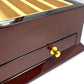22 Lacquered Pen Box - Tobacco Brown