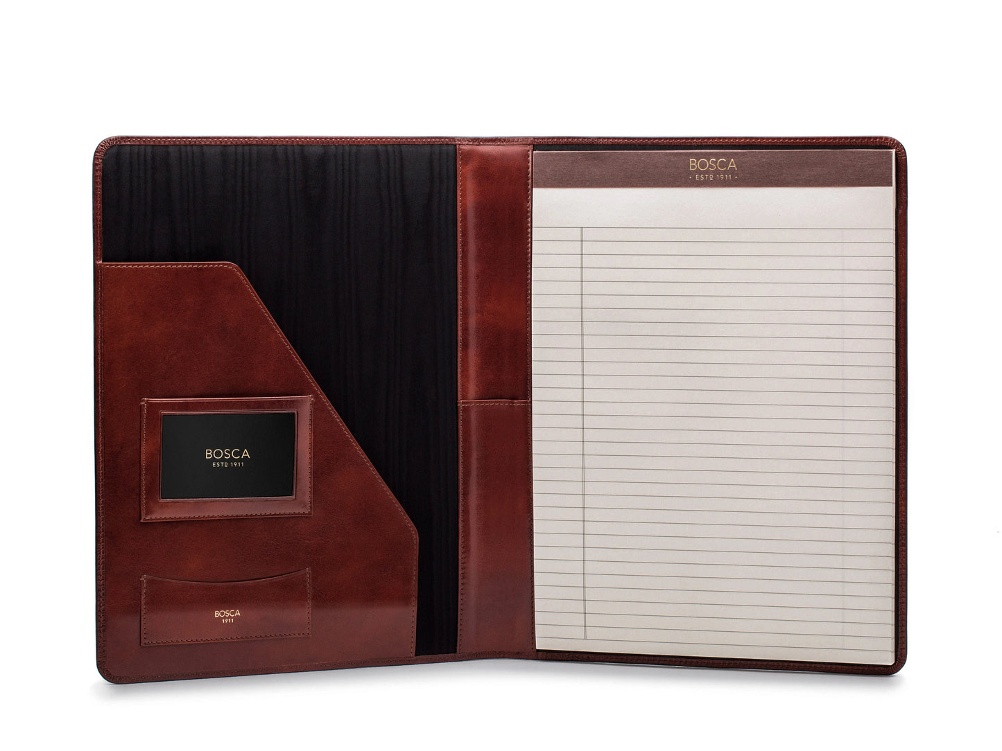 Bosca 922-58 Old Leather Dark Brown Writing Pad Cover