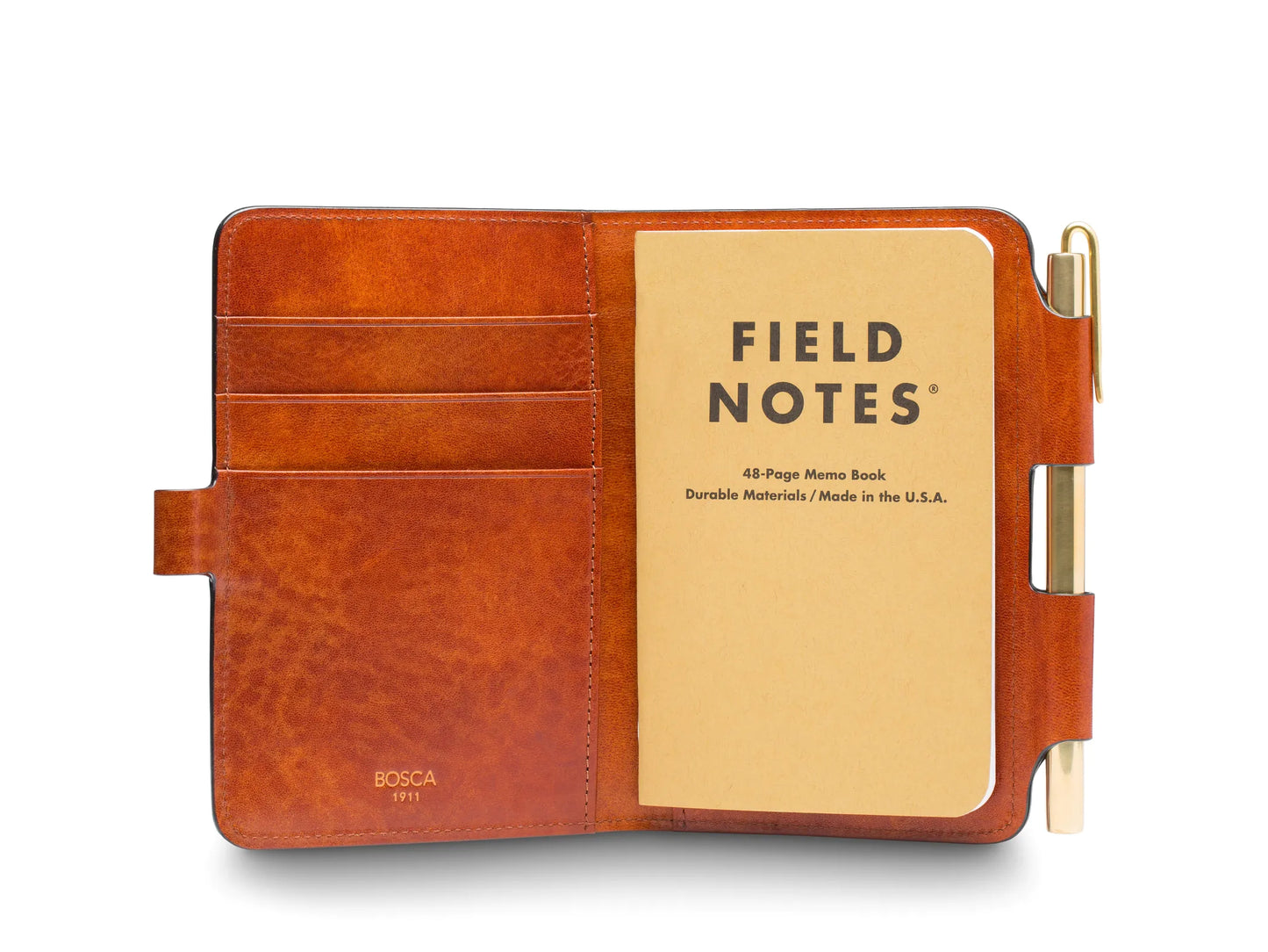 Bosca Vintage Field Notes Journal - Amber