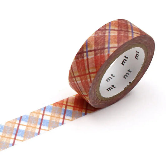 MT Masking Tape - Tape Single - Crayon Check (15mm)