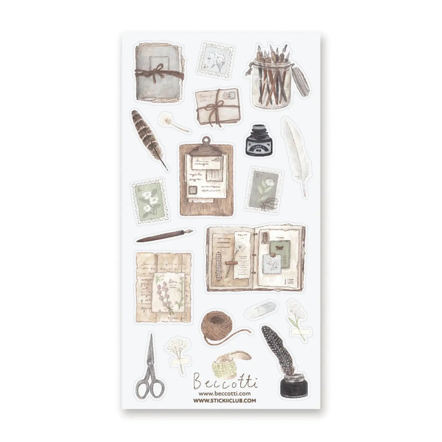 Faire Stickii Sticker Sheet - Study With Me