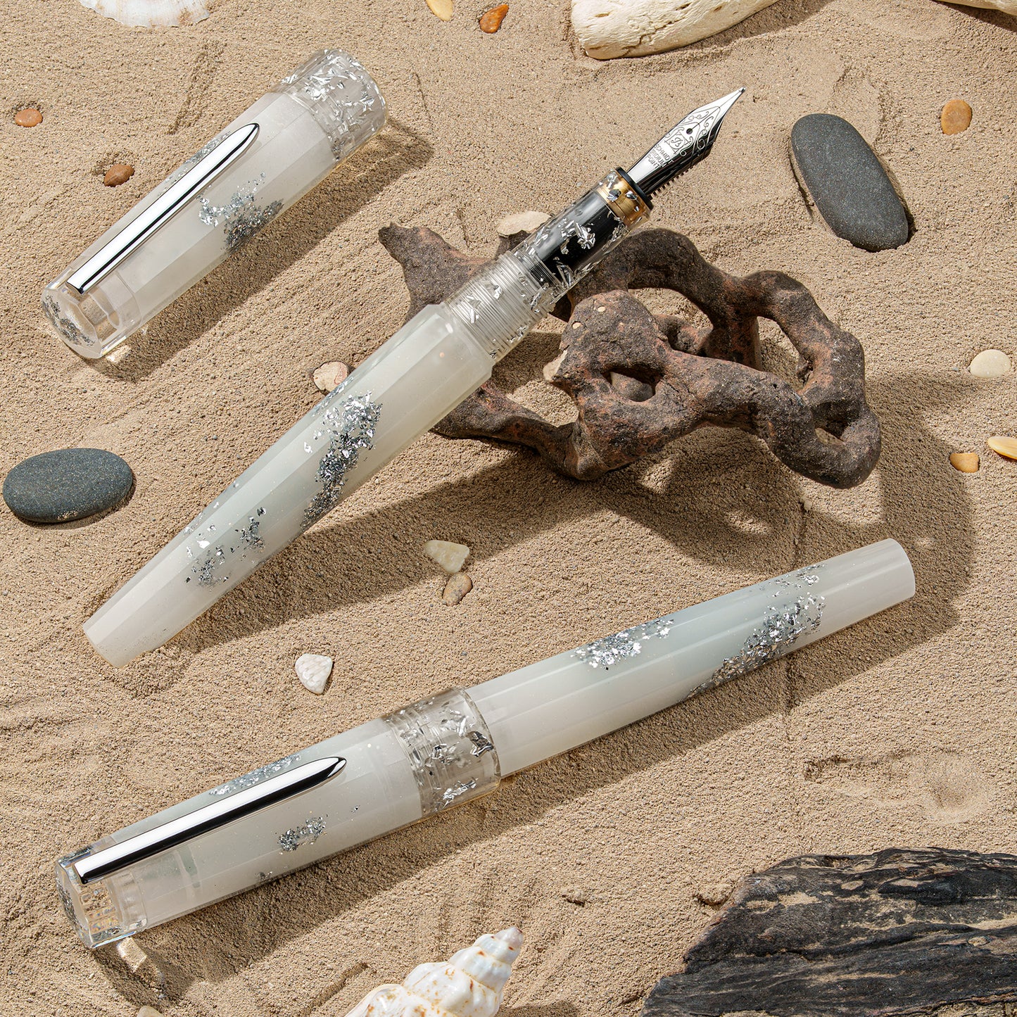 BENU Euphoria Fountain Pen - White Beach