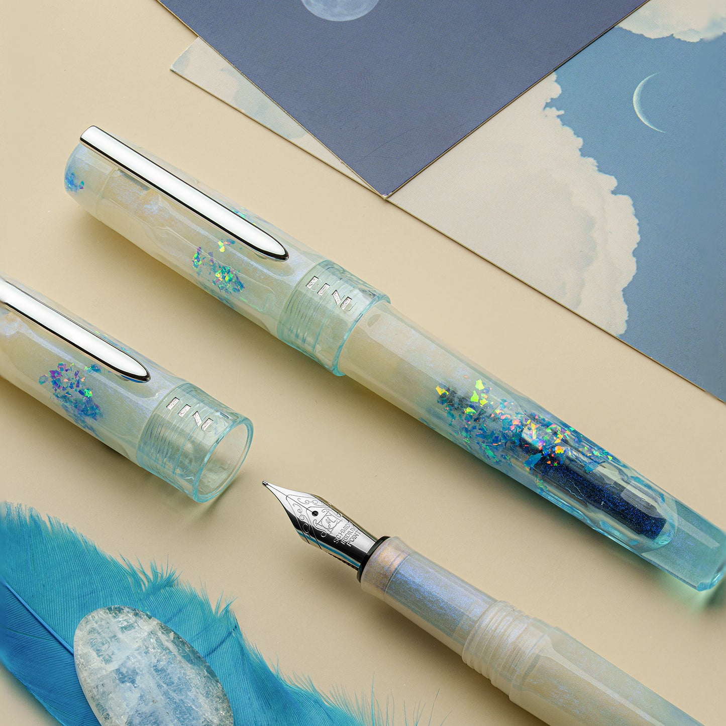 BENU Talisman Fountain Pen - Moonstone