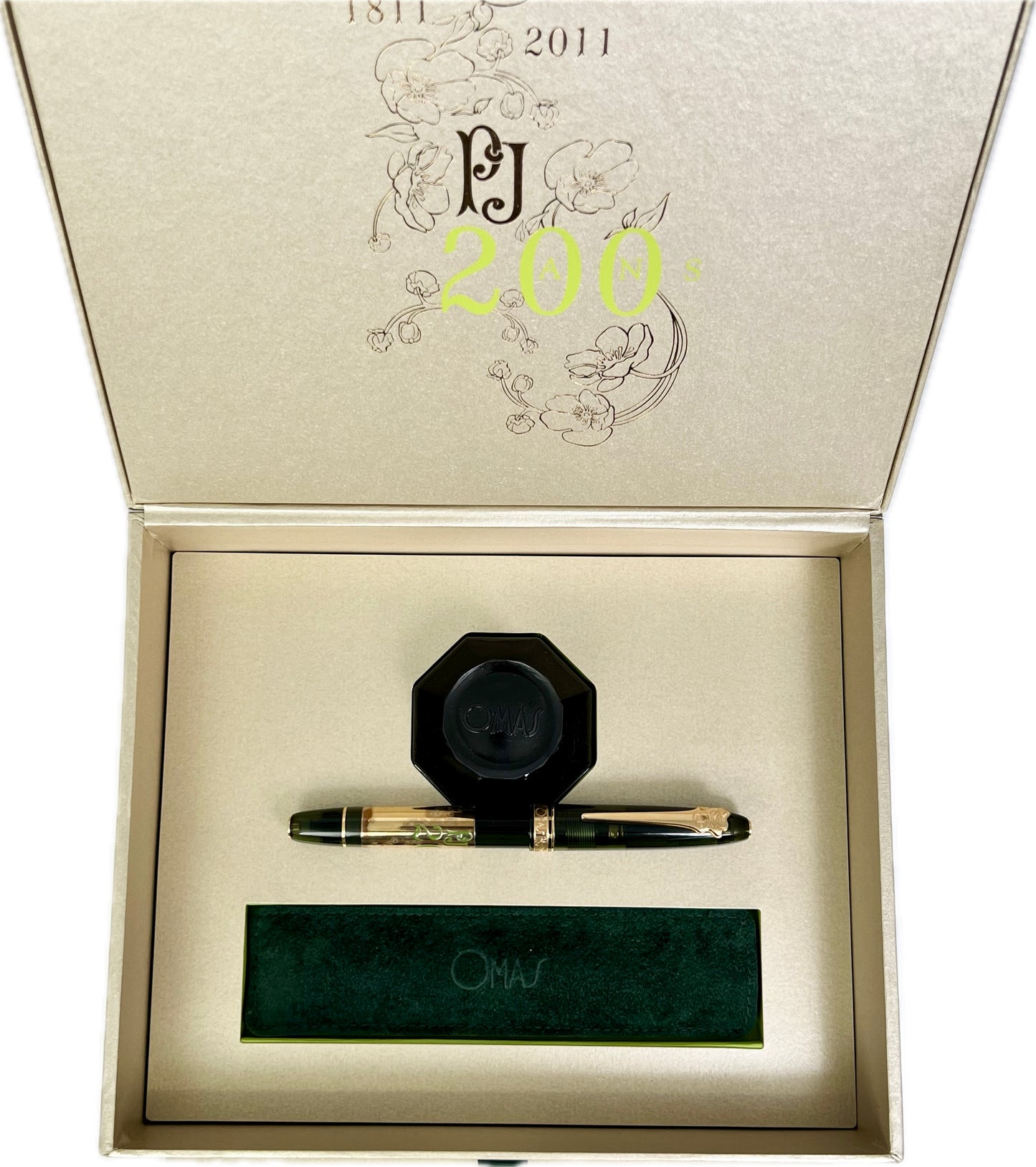 Pre-Owned Omas Perrier Jouet Limited Edition Fountain Pen 18K M