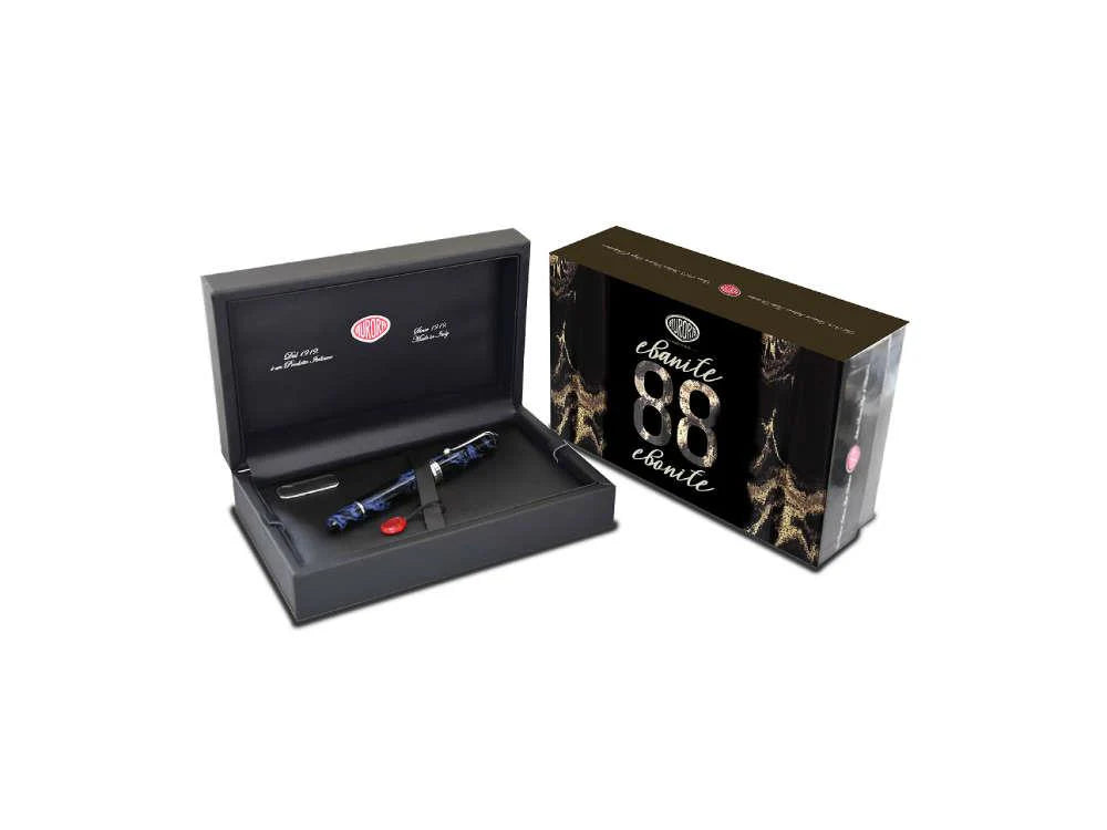 Aurora 88 Fountain Pen - Ebonite Marbled Blue (Limited Edition)