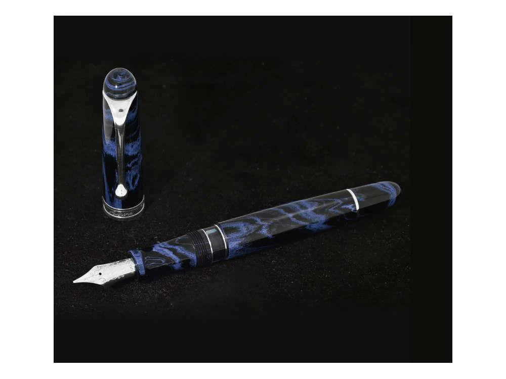 Aurora 88 Fountain Pen - Ebonite Marbled Blue (Limited Edition)