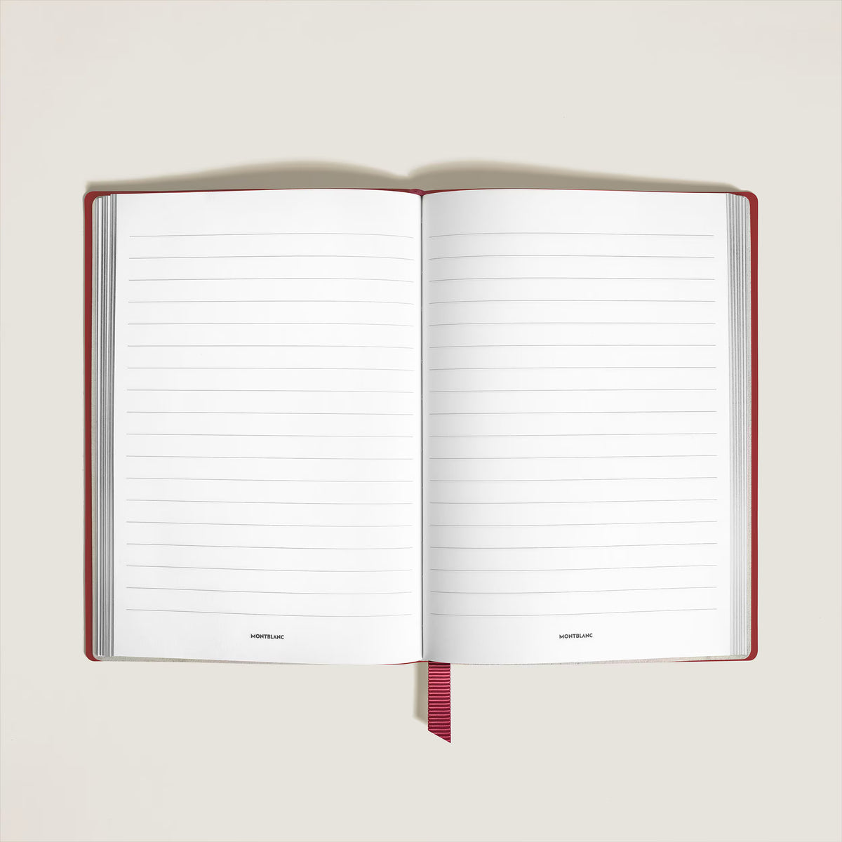 Montblanc Medium Notebook - Brick Red Leather (Lined)