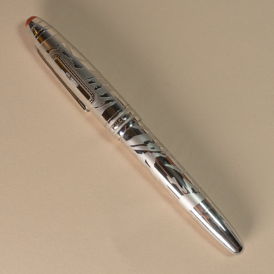 Pre-Owned Montblanc Meisterstuck x Olympic Heritage Chamonix 1924 Solitaire LeGrand Fountain Pen - Medium