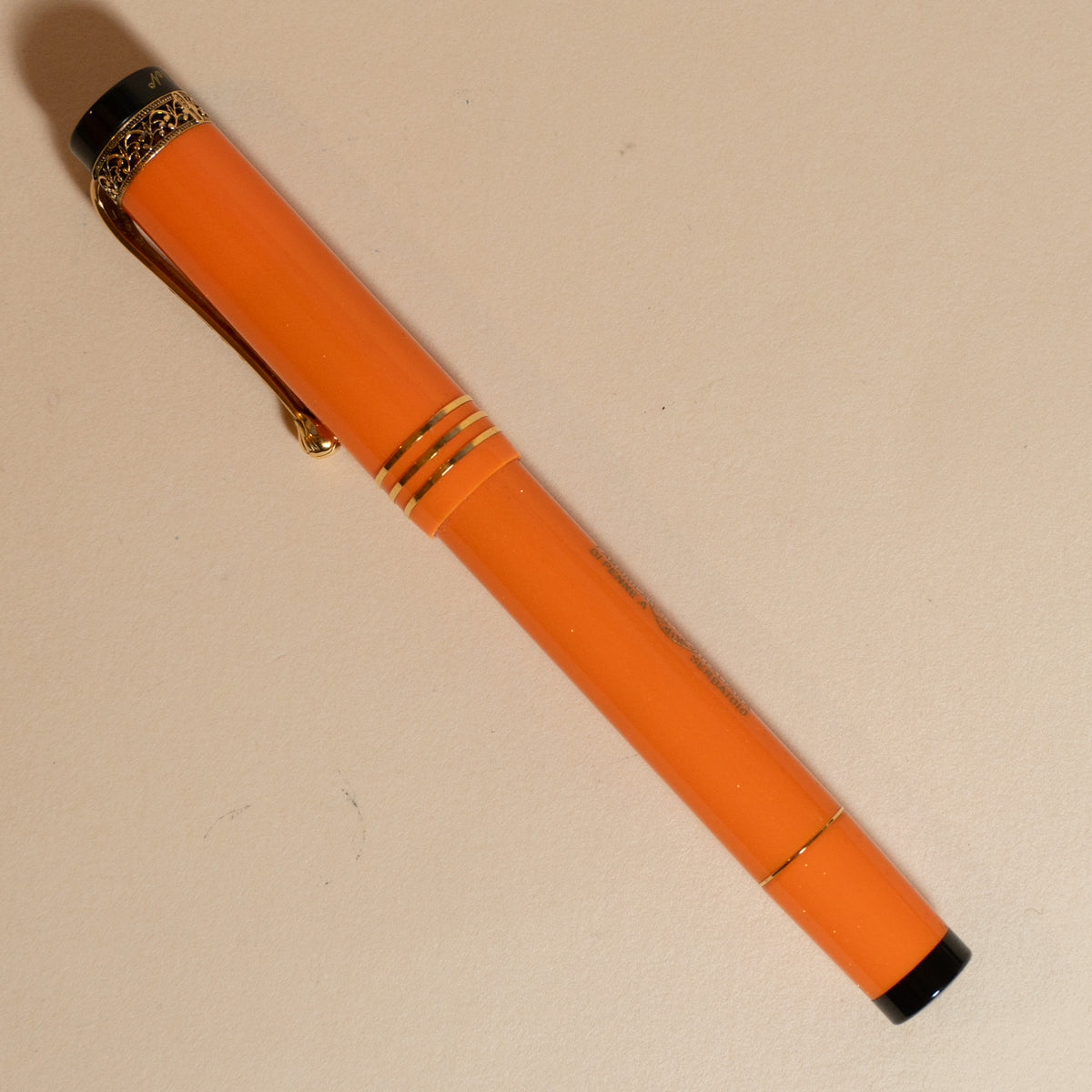 Pre-Owned Aurora Internazionale Fountain Pen - Orange - Fine