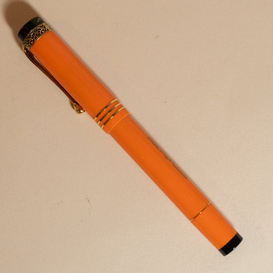 Pre-Owned Aurora Internazionale Fountain Pen - Orange - Fine