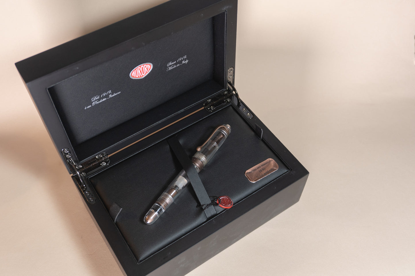 Pre-Owned Aurora Trilobiti Cioccolato Fountain Pen - Medium