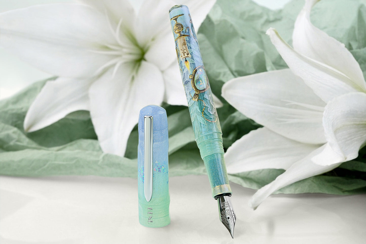 BENU Talisman Fountain Pen - White Lily