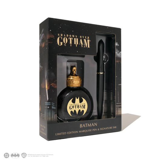 Ferris Wheel Press Warner Bros. Marquise Pen and 38ml Ink Set - Batman (Limited Edition)