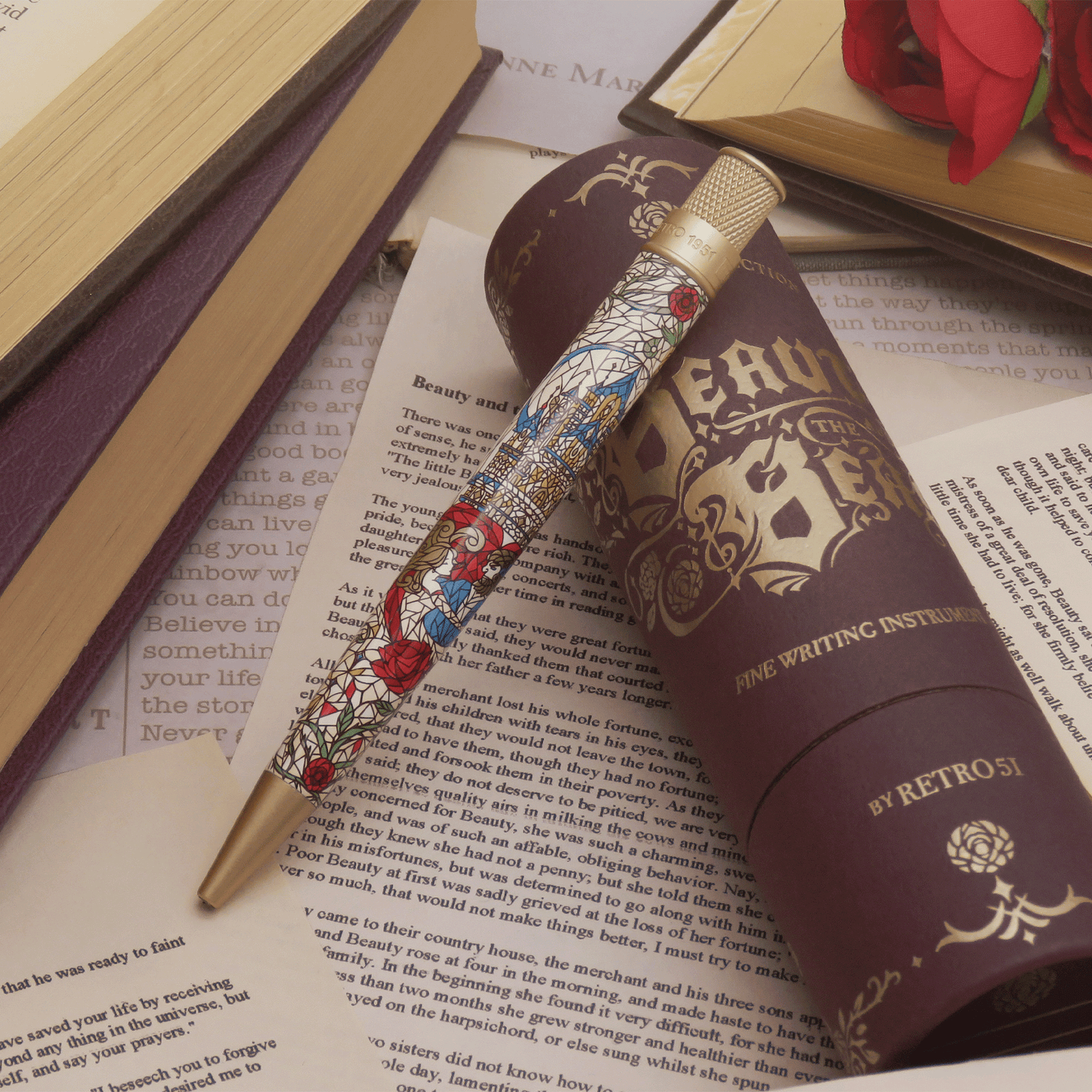 Retro 51 Tornado Rollerball - Beauty and The Beast (Literary Collection)