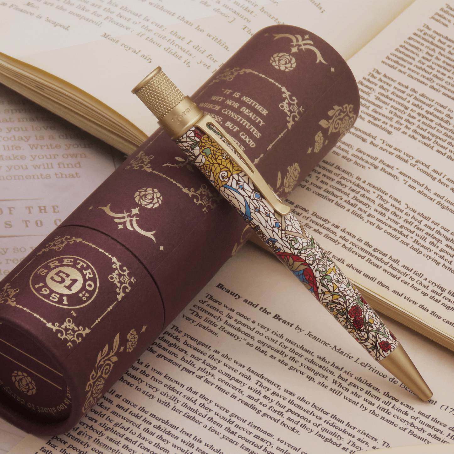 Retro 51 Tornado Rollerball - Beauty and The Beast (Literary Collection)