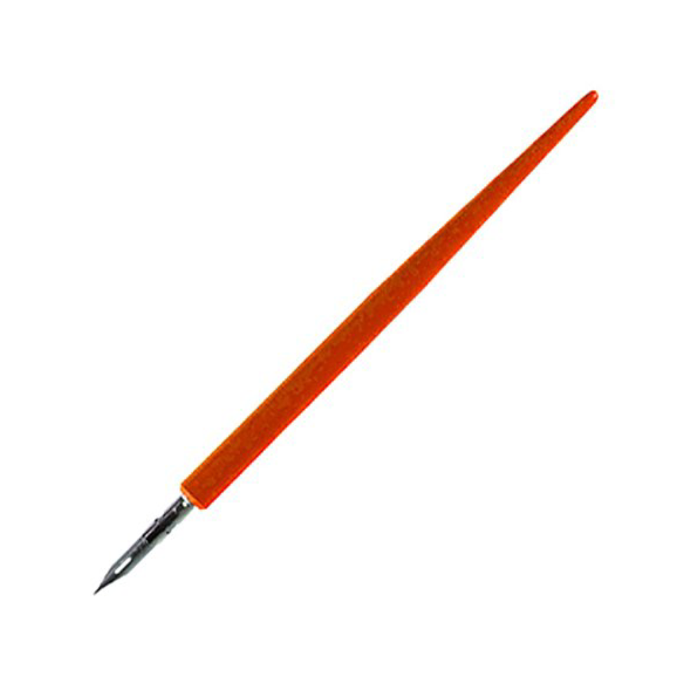 Brause Calligraphy Nib Holder - Thin Nib with #515 Nib - Red