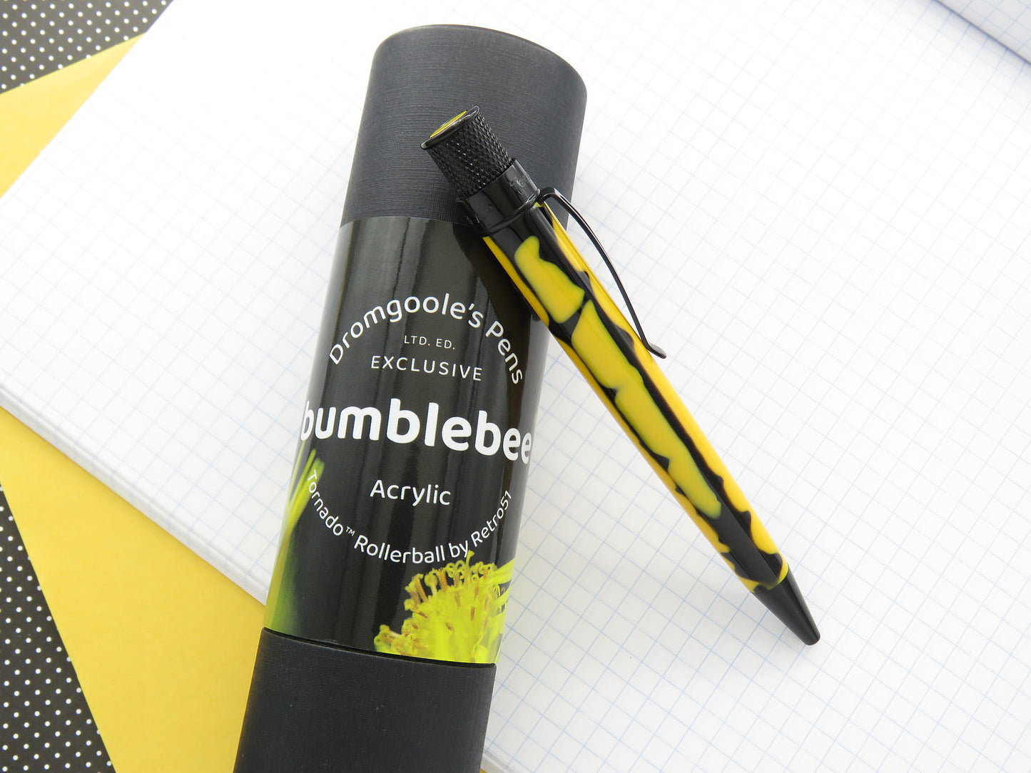 Retro 51 Tornado Rollerball - Acrylic: Bumble Bee (Dromgoole's Exclusive)