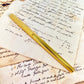 Pre-Owned Dunhill Slim Gold Fountain Pen 14K M