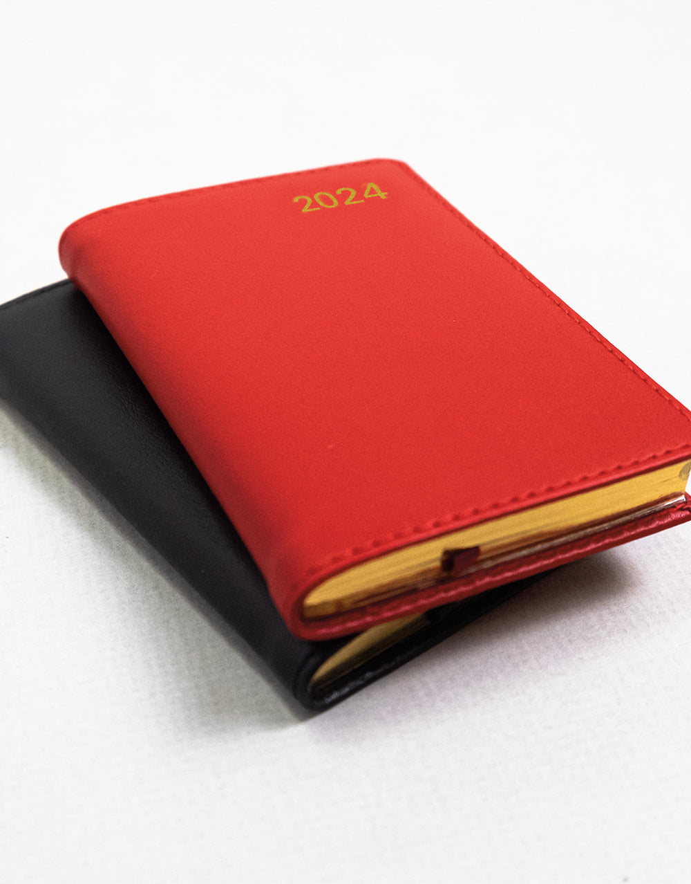 Letts of London 2024 Belgravia Mini Pocket Week to View Leather Planner - Black