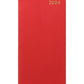 Letts of London 2024 Belgravia Slim Week to View Leather Planner - Red