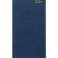 Letts of London 2024 Signature Slim Week to View Leather Planner - Blue
