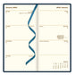 Letts of London 2024 Signature Slim Week to View Leather Planner - Blue