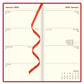 Letts of London 2026 Signature Bonded Slim Planner - Red