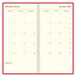 Letts of London 2026 Signature Bonded Slim Planner - Red