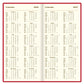 Letts of London 2026 Signature Bonded Slim Planner - Red