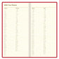 Letts of London 2026 Signature Bonded Slim Planner - Red