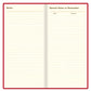 Letts of London 2026 Signature Bonded Slim Planner - Red